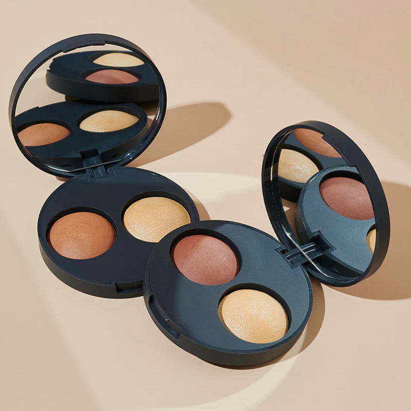 INIKA Baked Contour Duo - Almond