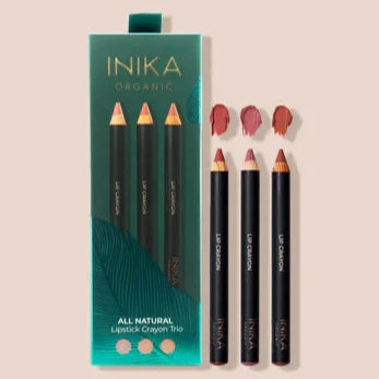 INIKA All Natural Lip Crayon Trio
