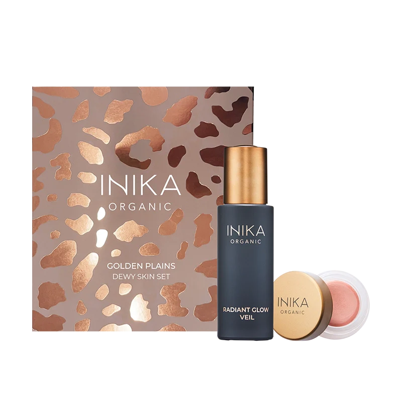 INIKA Golden Plains Dewy Skin Set