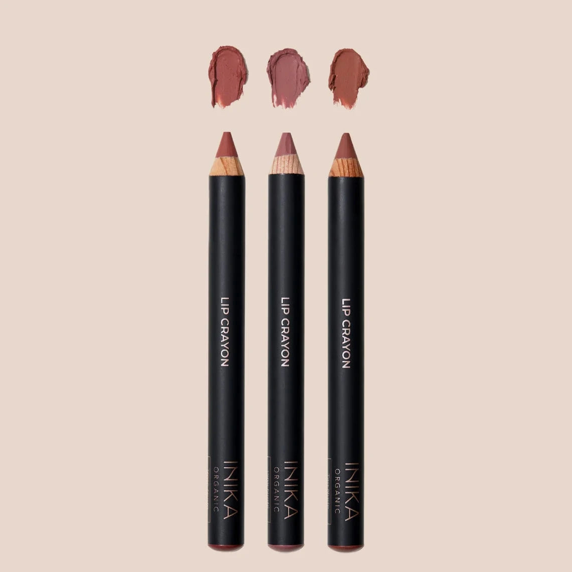 INIKA All Natural Lip Crayon Trio
